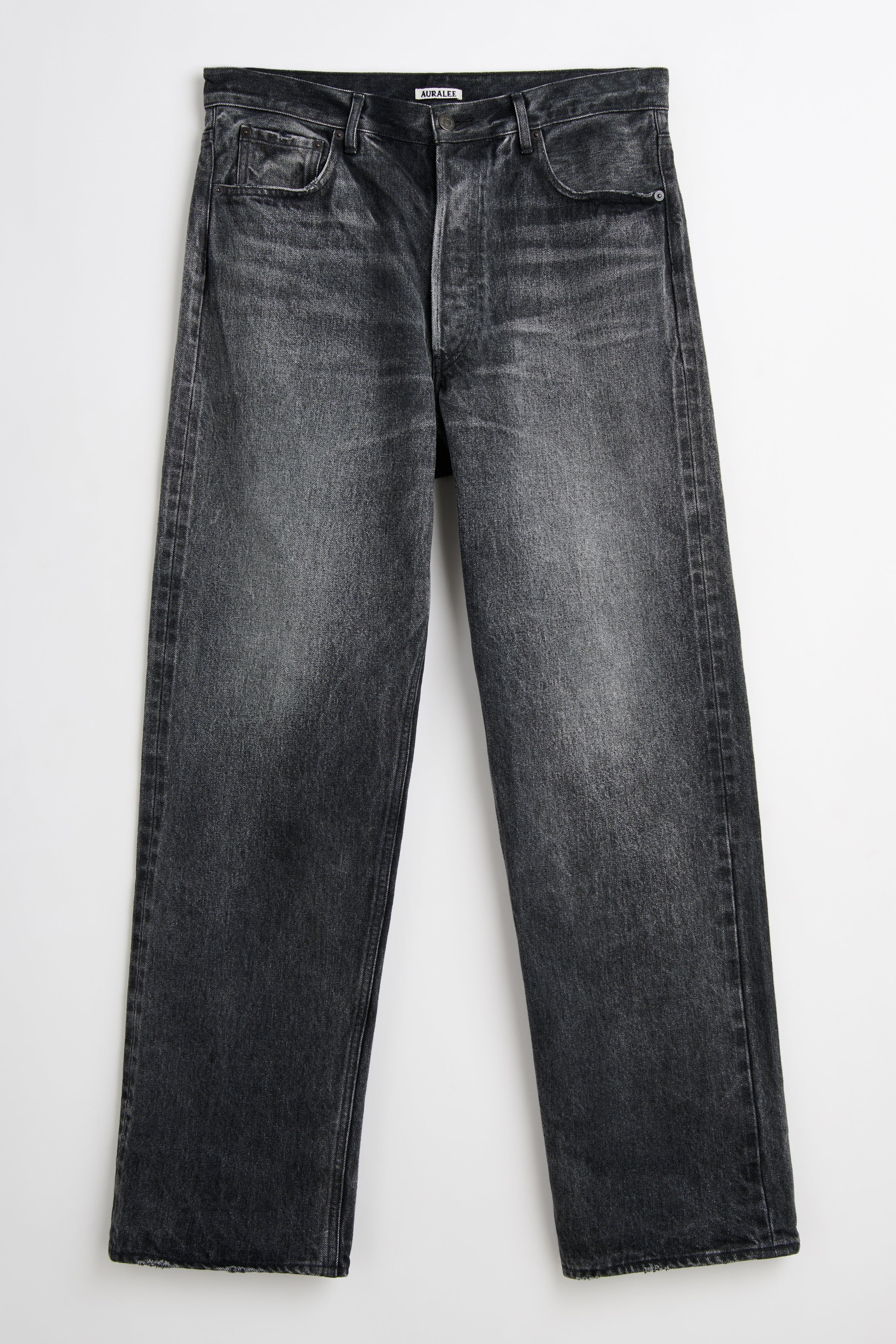 AURALEE AURALEE SELVEDGE FADED HEAVY DENIM WIDE PANTS FADED