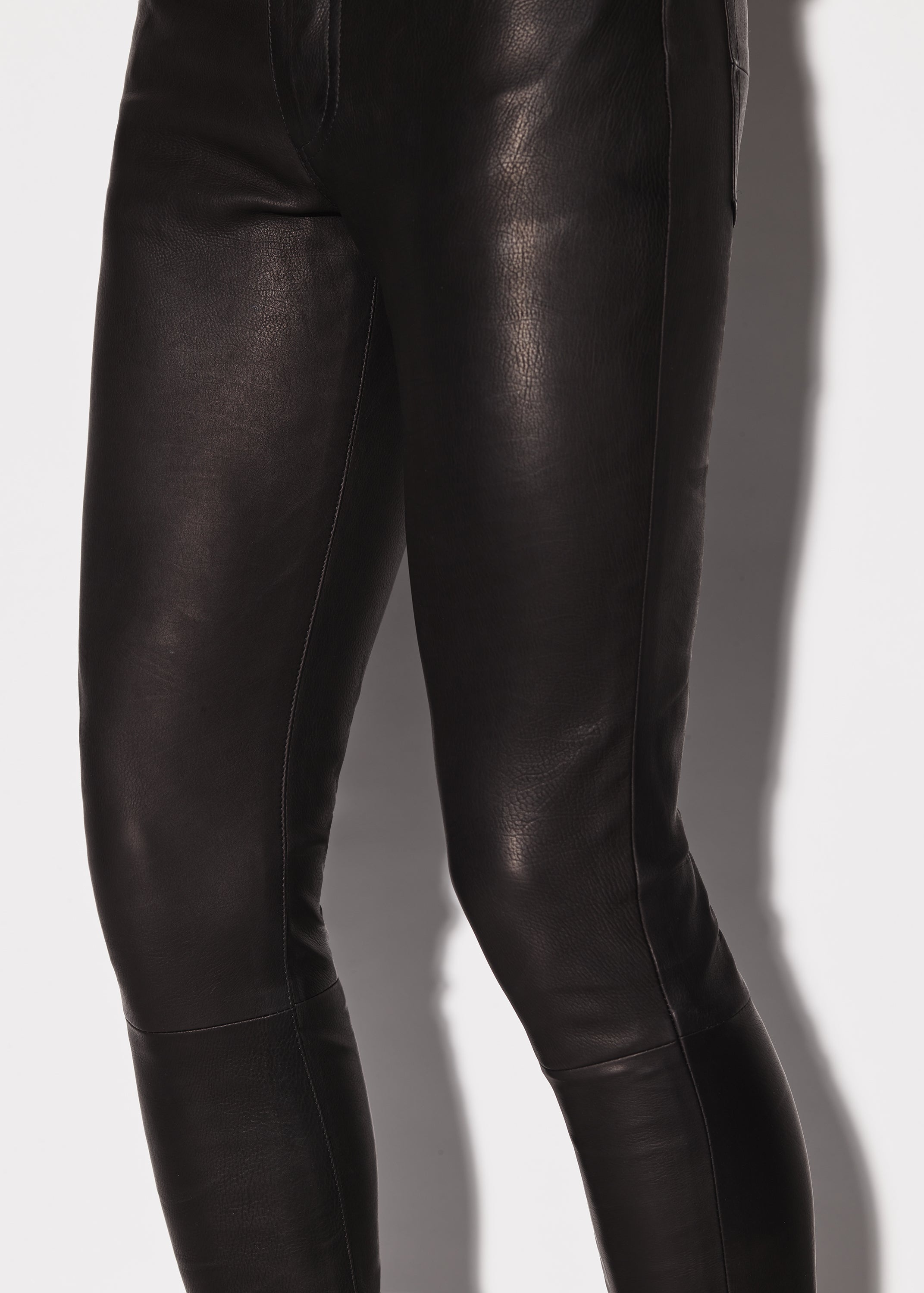 5 POCKET LEATHER PANT - 6