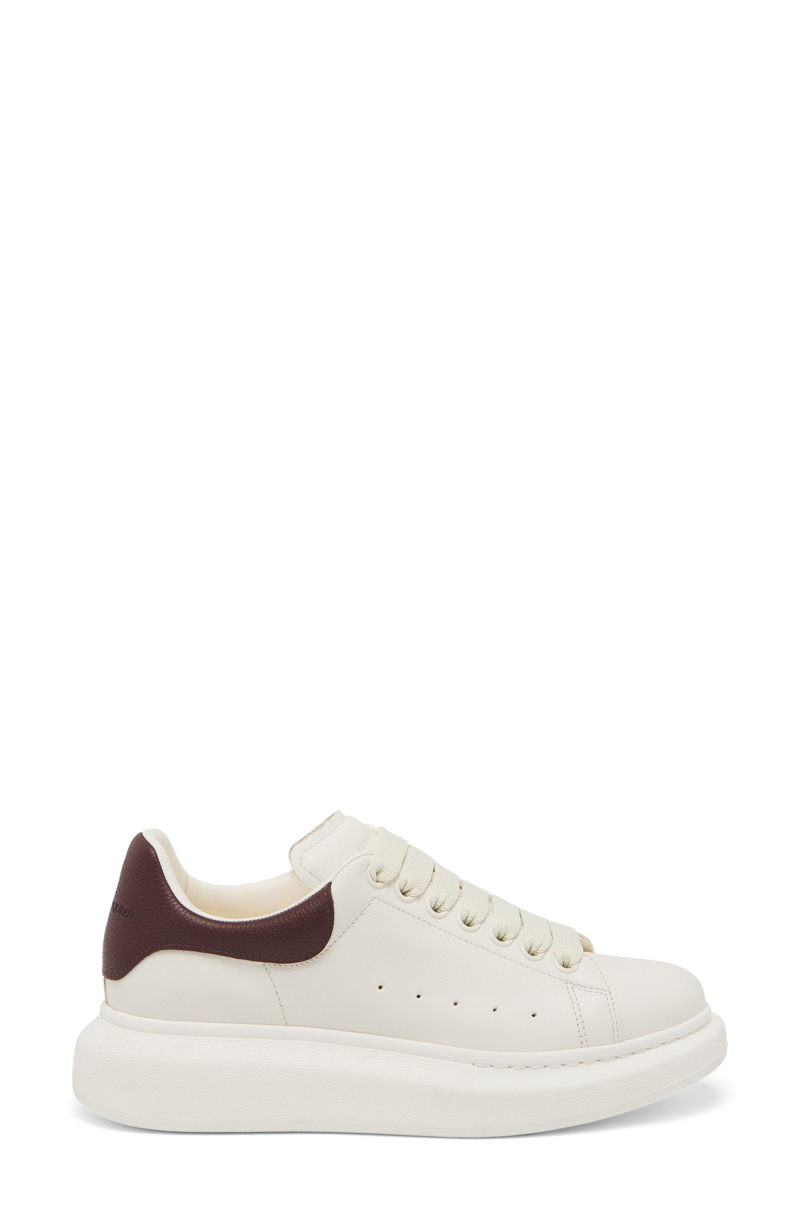 McQueen Oversize Sneaker in Off White/Bordeaux at Nordstrom - 2