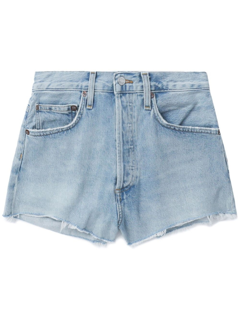 Parker raw-cut denim shorts 1