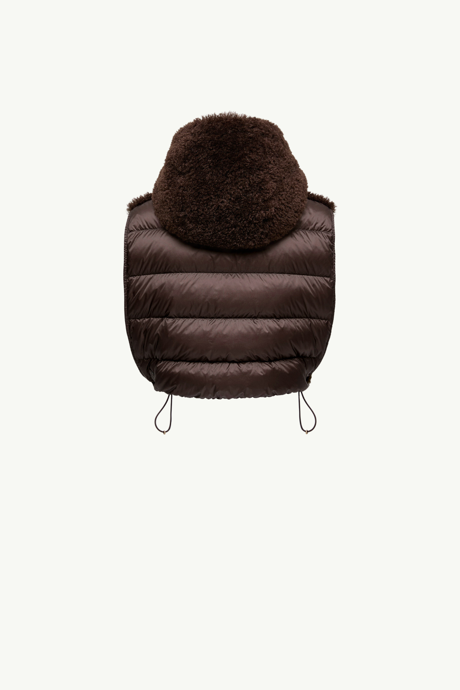 Hooded Down-Filled Teddy Bib - 4