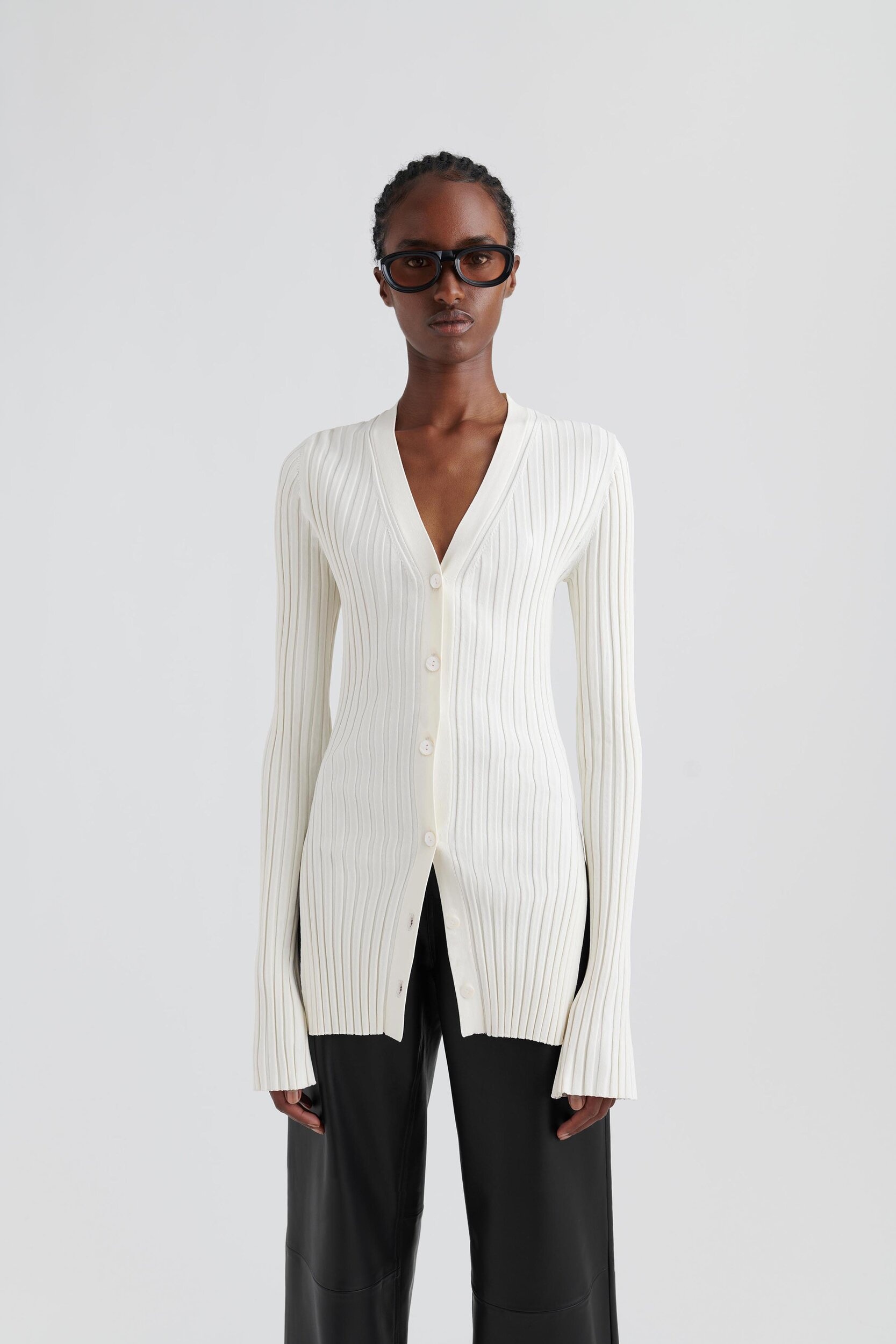 Rae Rib Knit Cardigan - 2