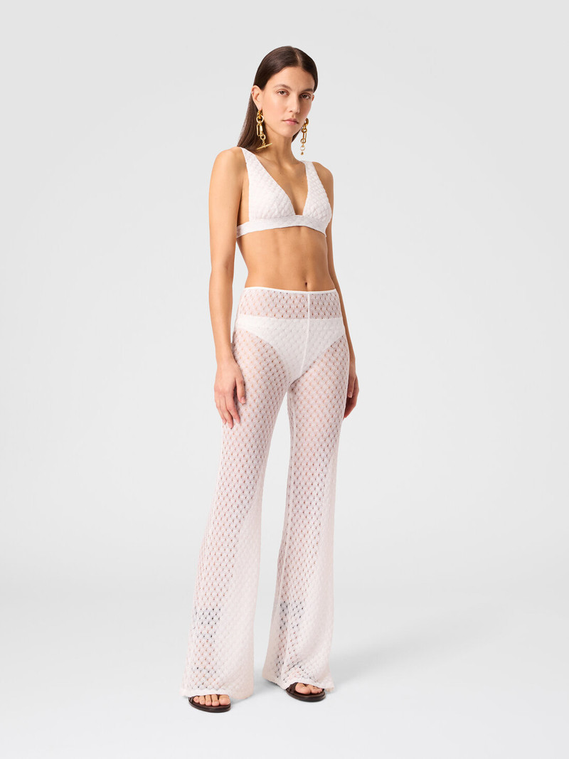 Missoni Flared trousers in lamé viscose with raschel workmanship outlook