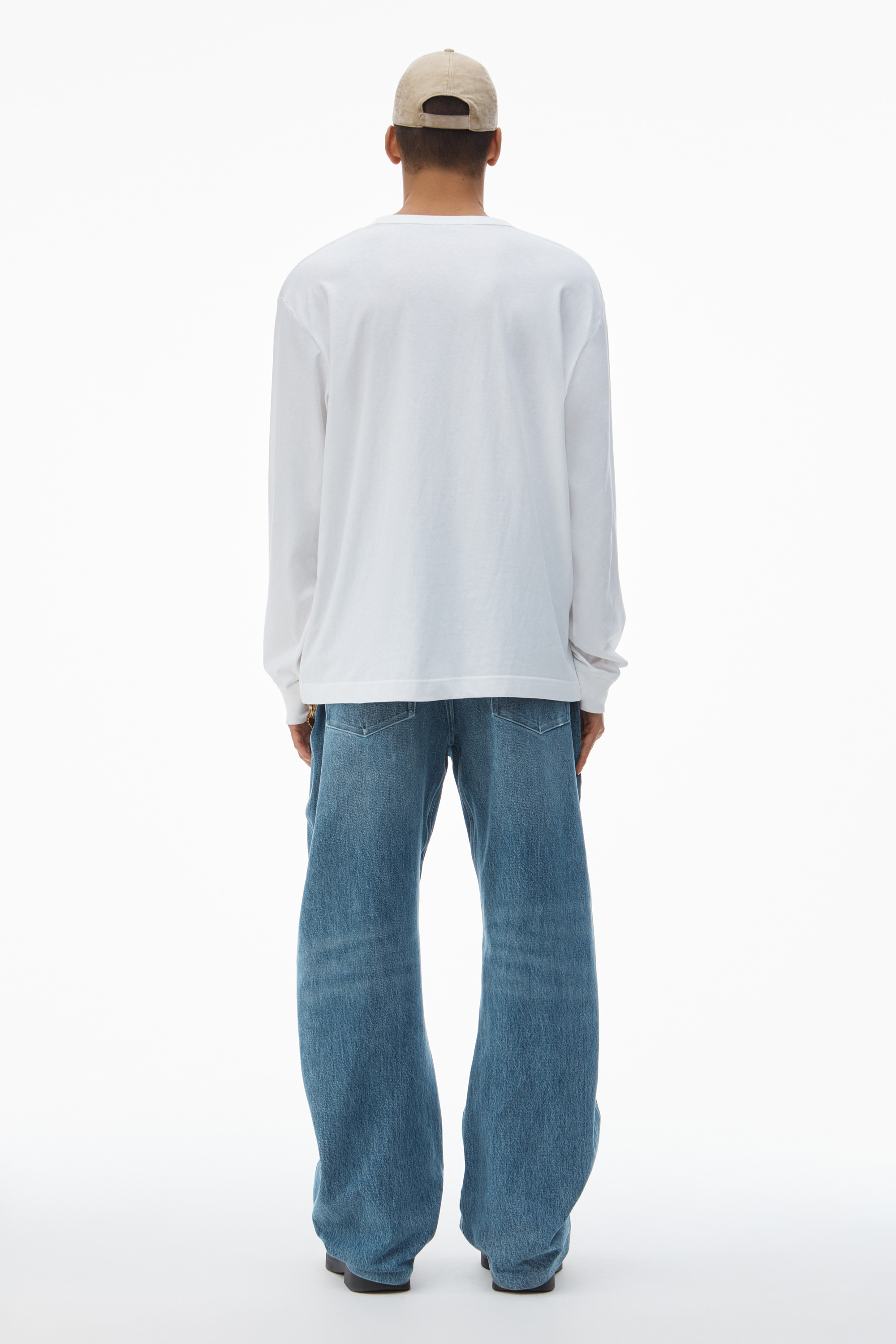 LONG-SLEEVE TEE IN HIGH TWIST JERSEY - 4