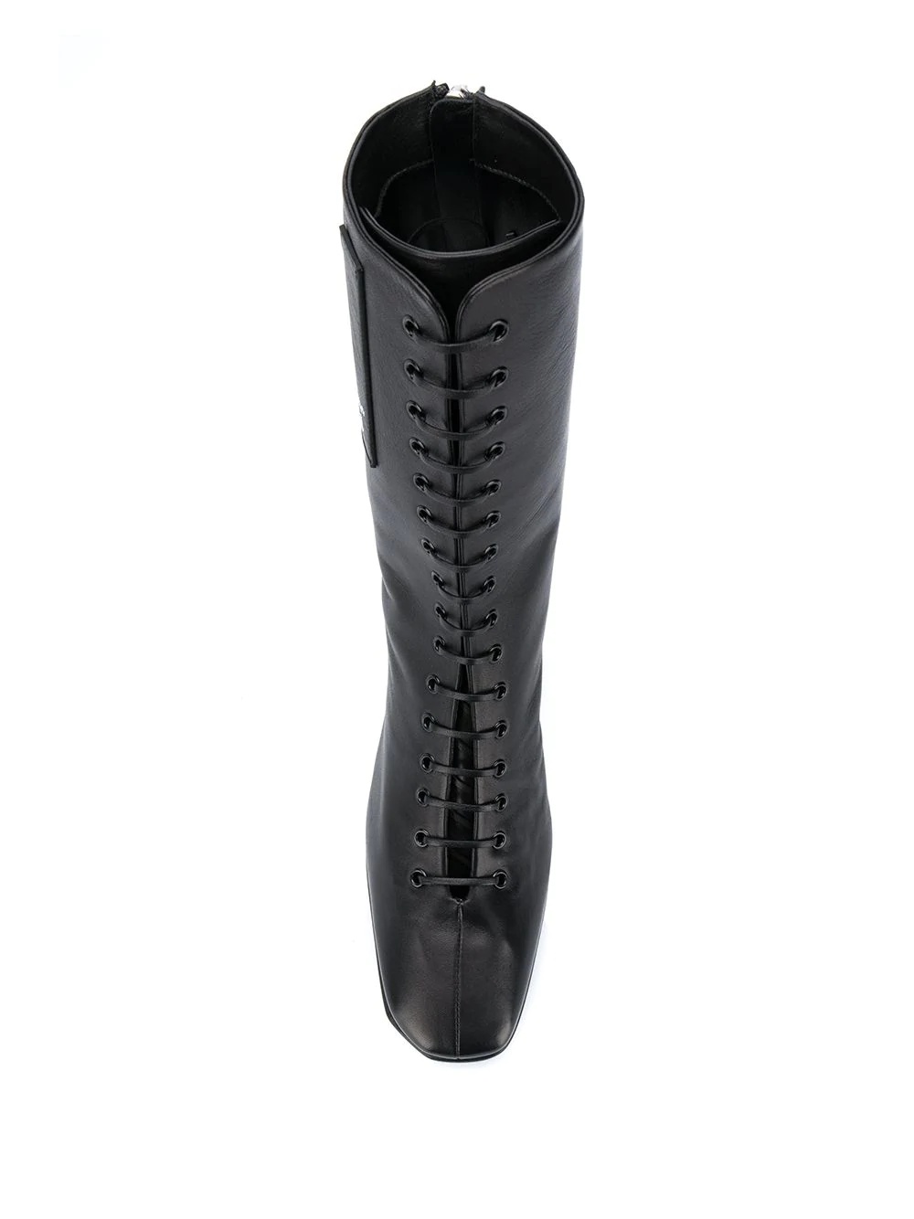 lace-up 105mm leather ankle boots - 4