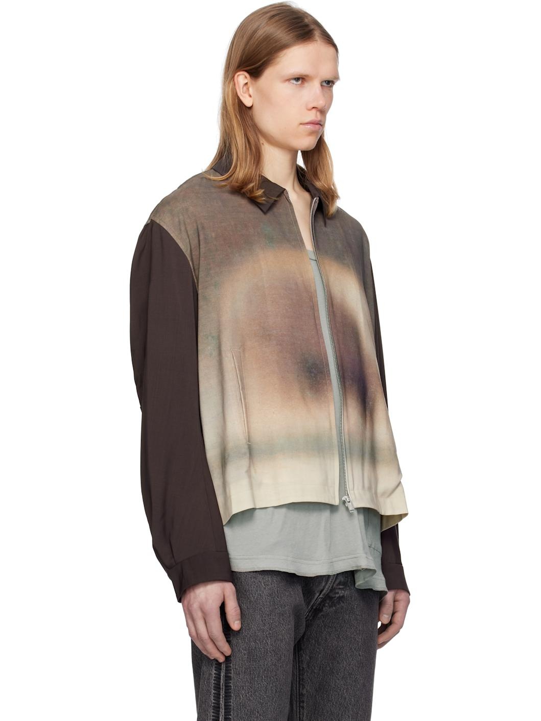 Brown & Beige UC1E4203-1 Jacket - 2
