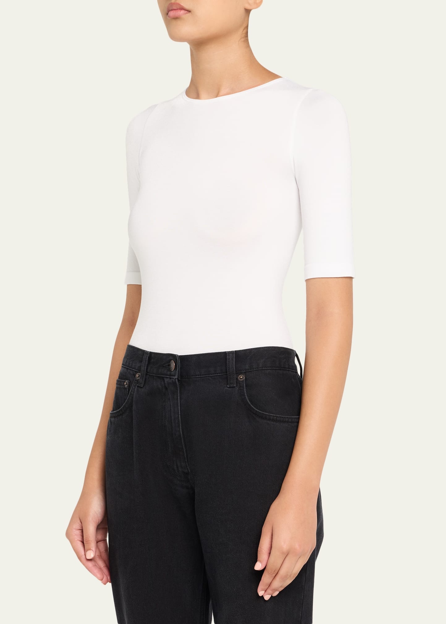 Bahamas Short-Sleeve Crewneck Bodysuit - 4
