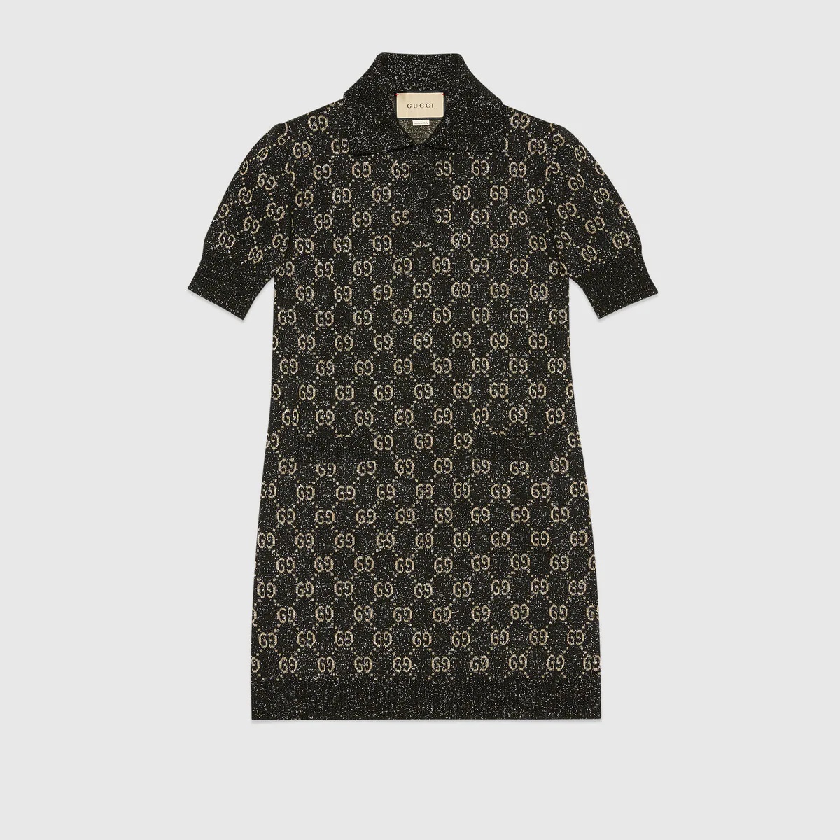 Lamé GG jacquard polo dress - 1