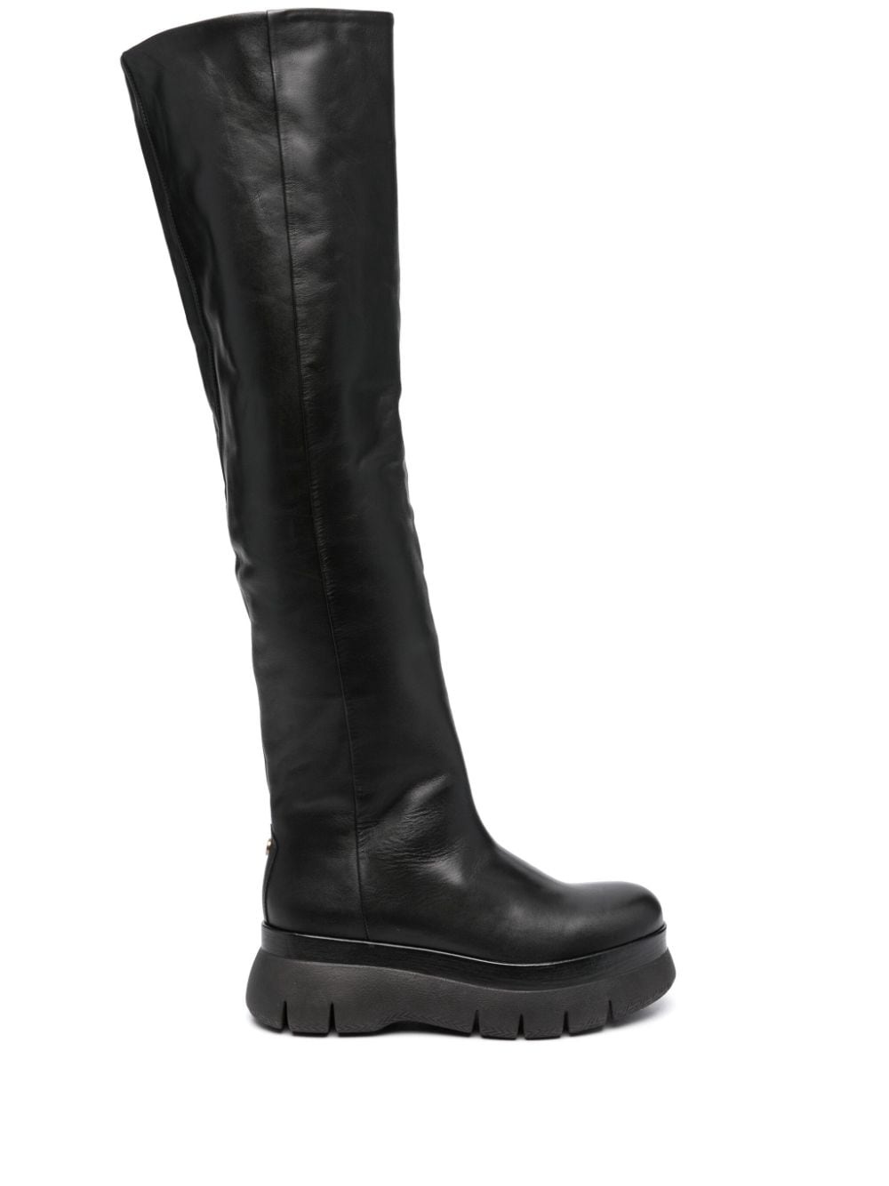 knee-high leather boots - 1