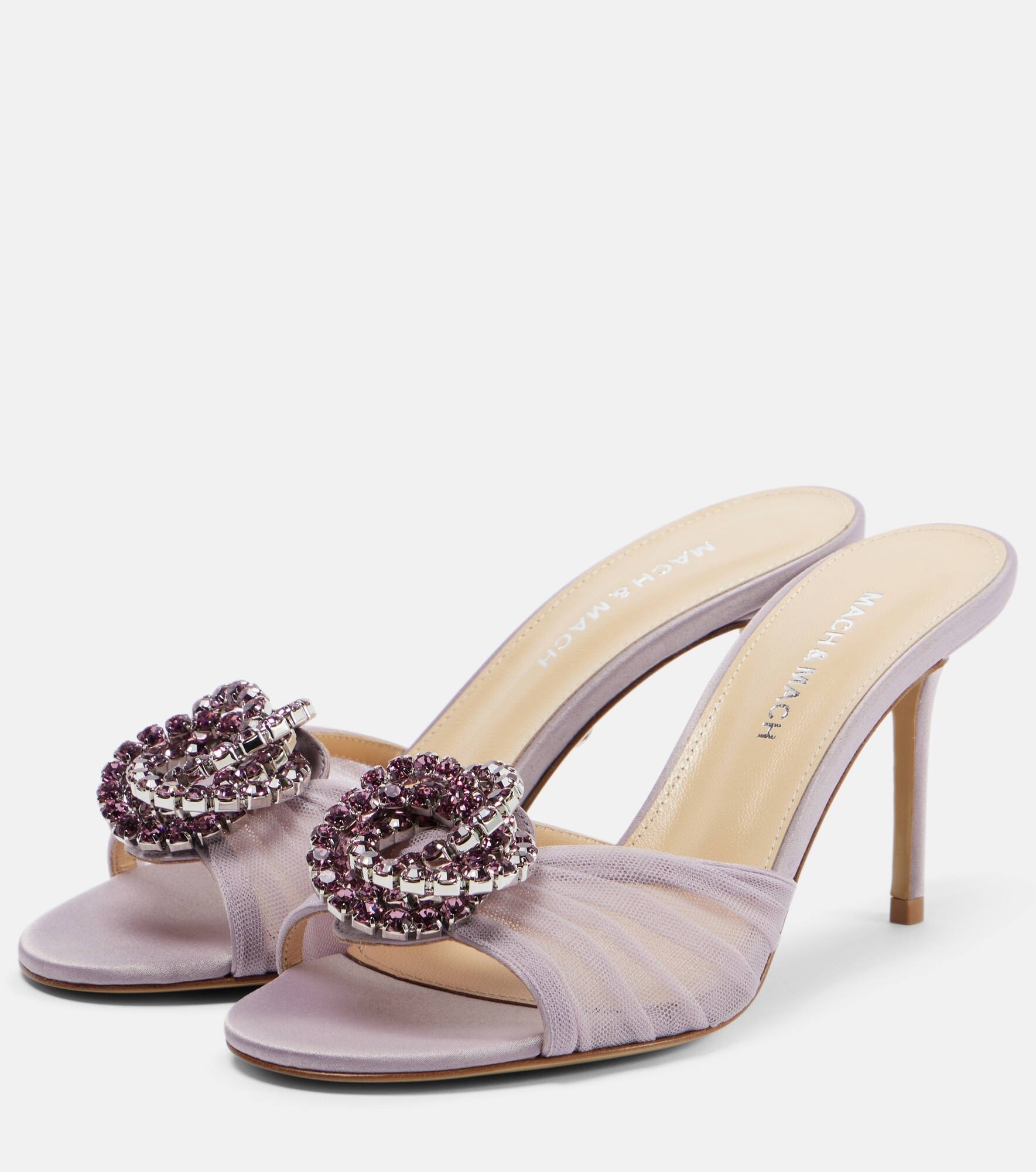 Galaxy 85 embellished mules - 4