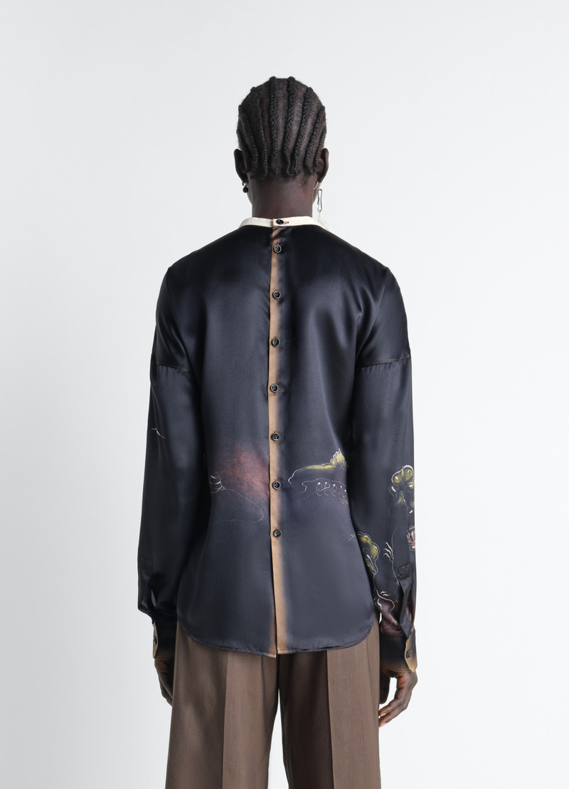 PLASTRON TOP IN LANDSCAPE PRINTED SILK 6