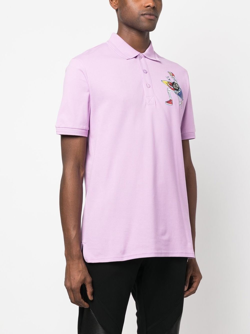 graphic-print polo shirt - 3