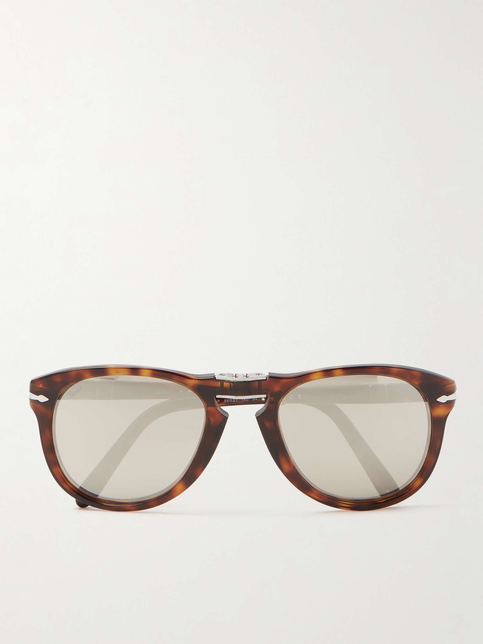 Folding D-Frame Tortoiseshell Acetate Polarised Sunglasses - 1