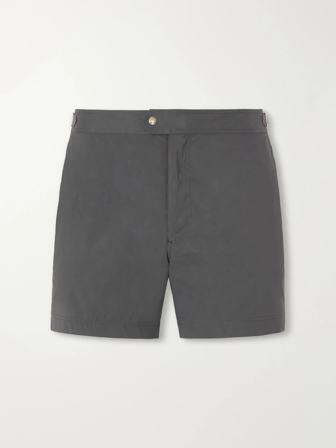 Straight-Leg Mid-Length Swim Shorts - 1