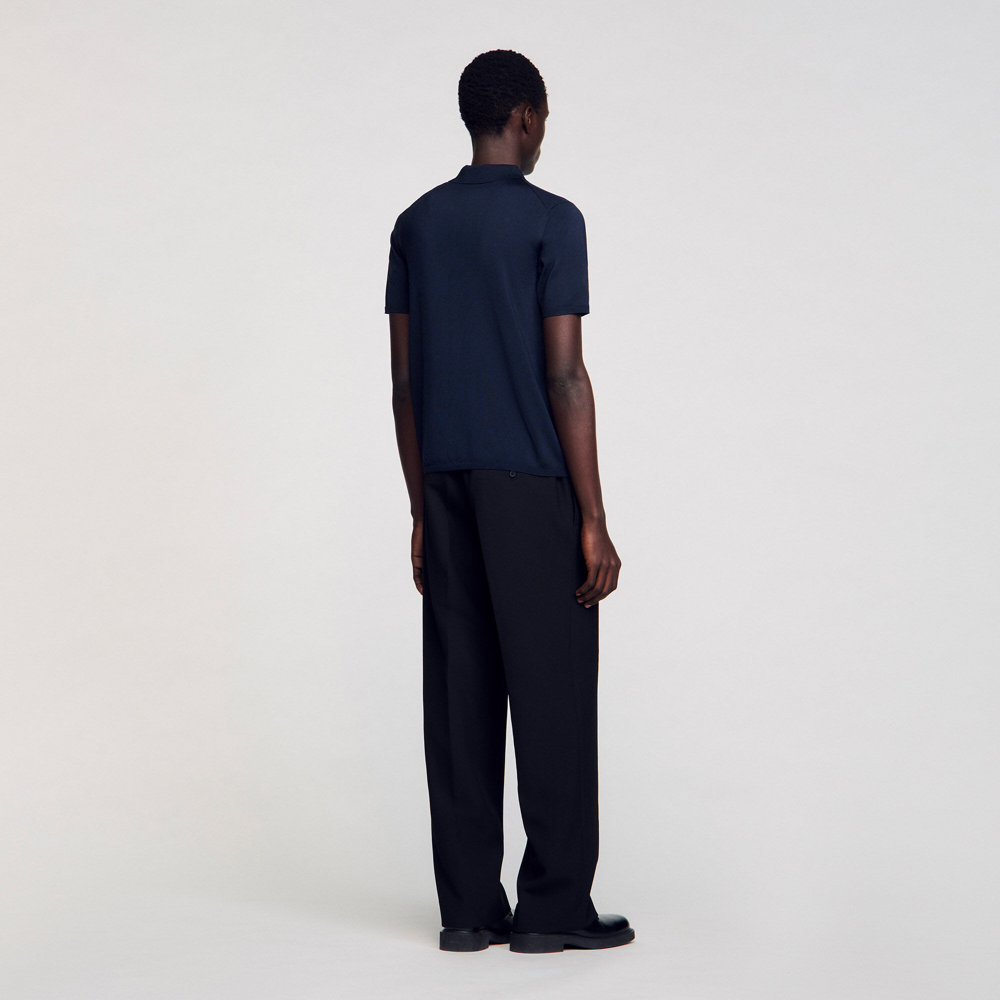 SHORT-SLEEVE KNITTED POLO SHIRT - 6