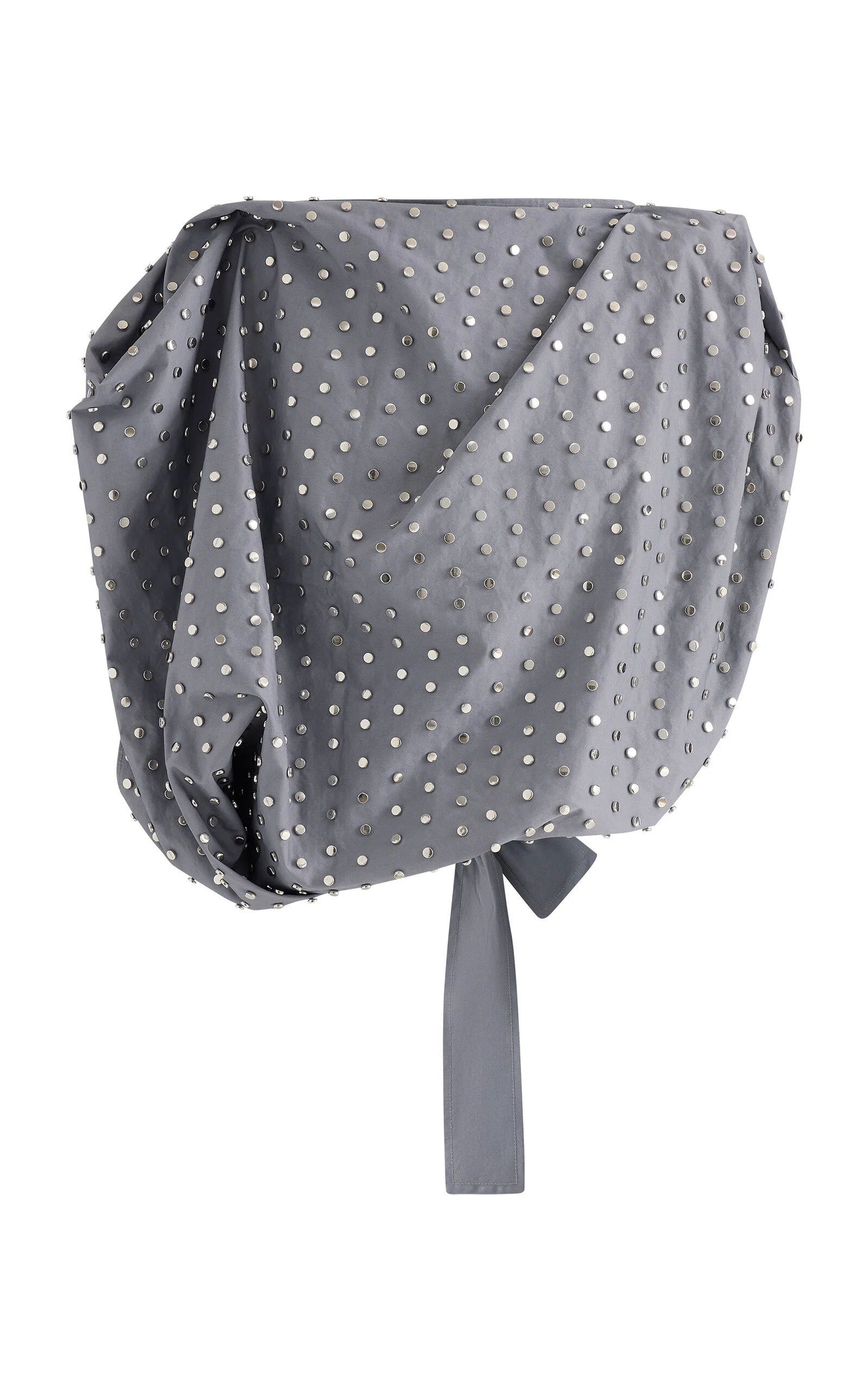 Malia Studded Cotton Top grey - 1