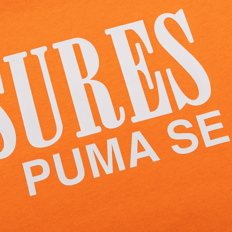 PUMA X PLEASURES TYPO TEE - ORANGE 4
