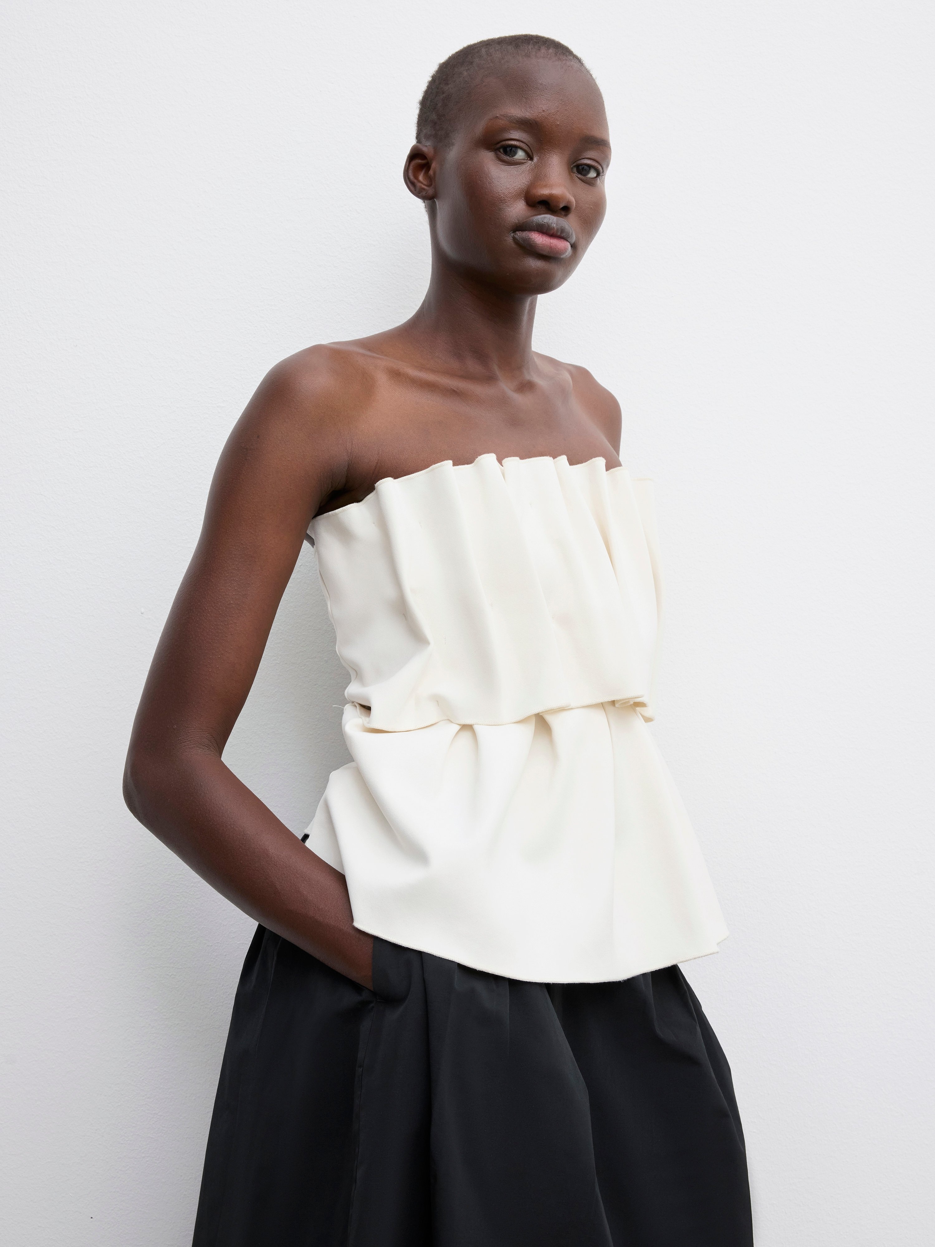 Sculpted tube top - 2