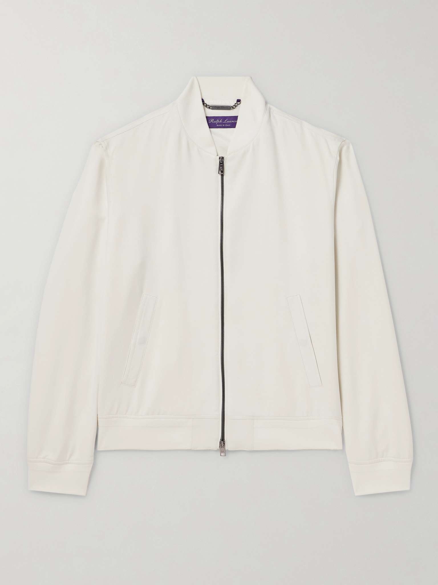 Drayton Silk-Gabardine Bomber Jacket - 1