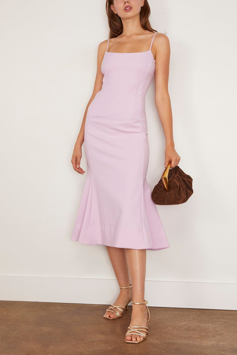SIMKHAI Kimmy Sleeveless Midi Dress in Orchid outlook