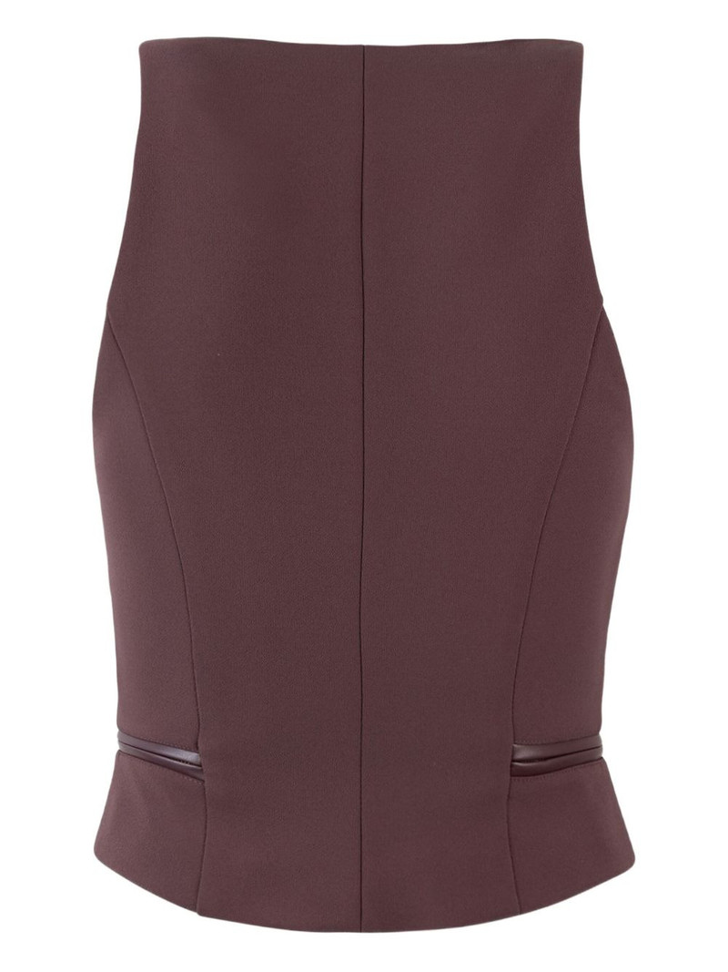 zip-up sleeveless top 1