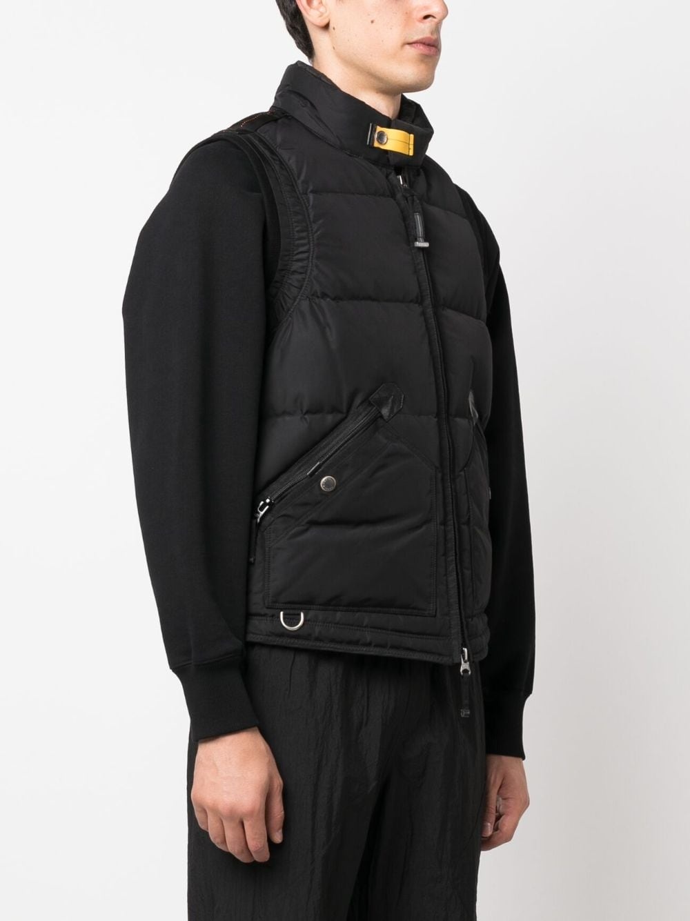 logo-patch padded gilet - 3