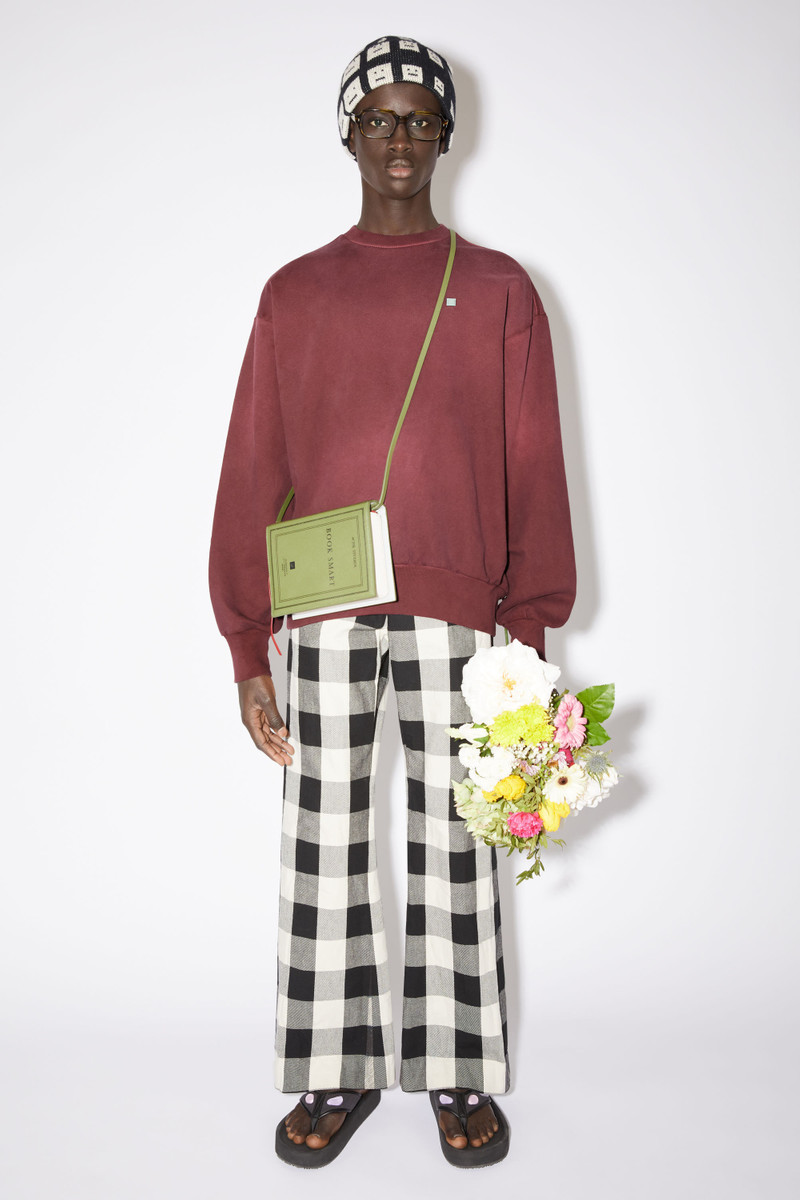 Acne Studios Crew neck sweater - Wine red outlook