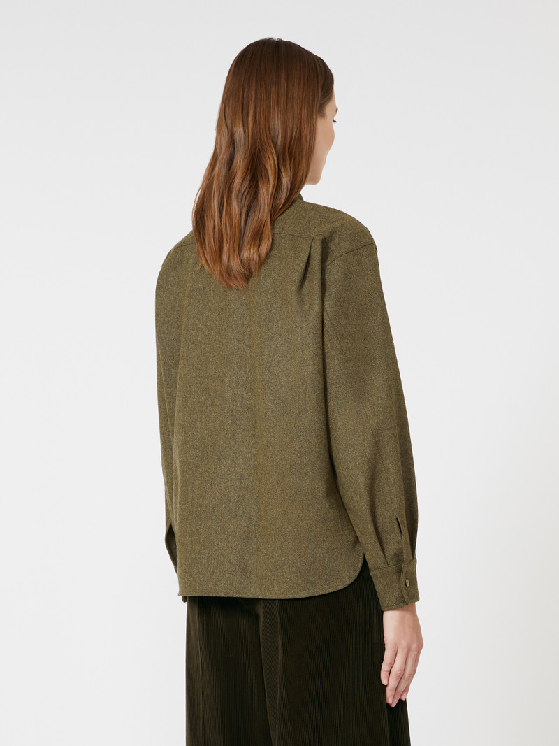 BENARES1234 Wool felt bodysuit shirt 4