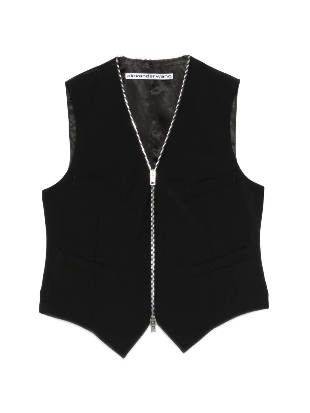 zip-fastening vest - 1