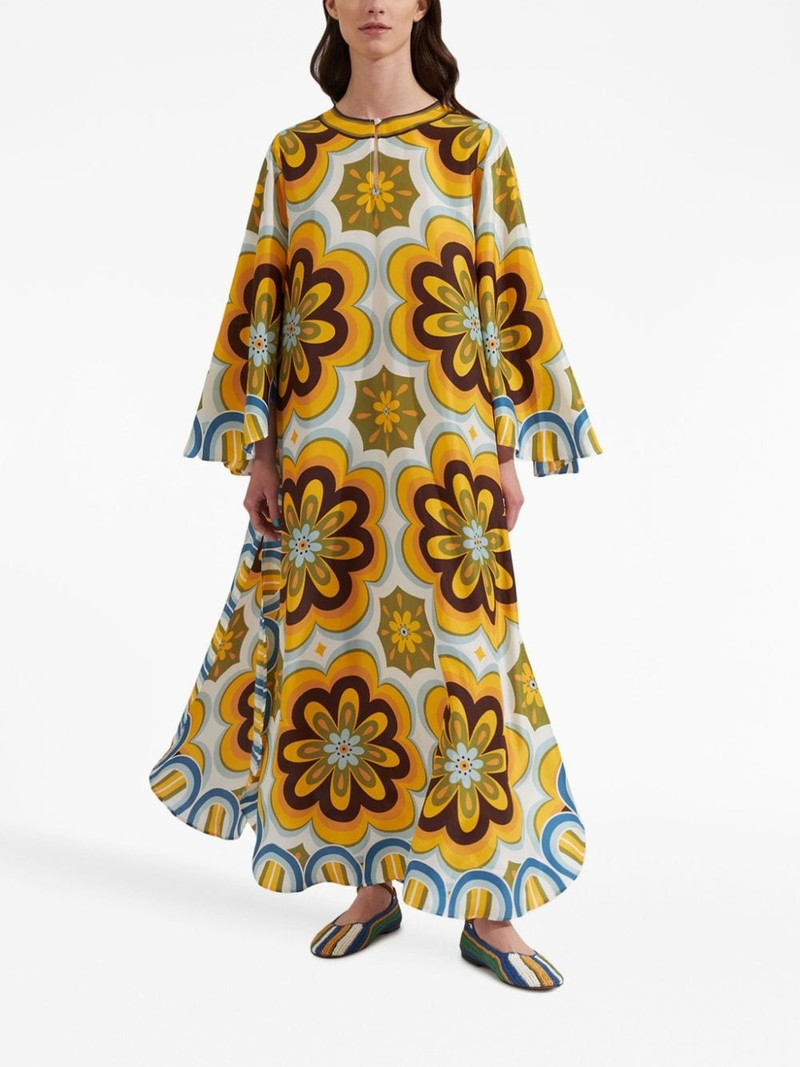 La DoubleJ Flying floral-print dress outlook