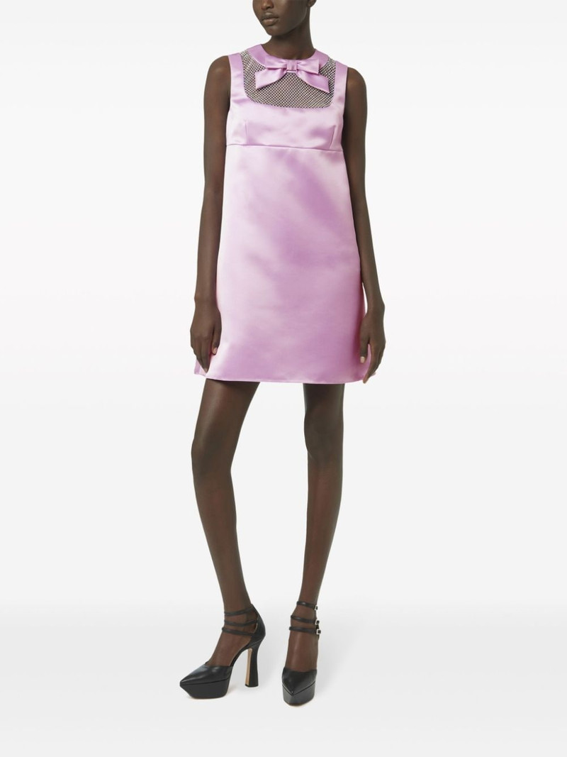 NINA RICCI bow-detail satin-finish minidress outlook