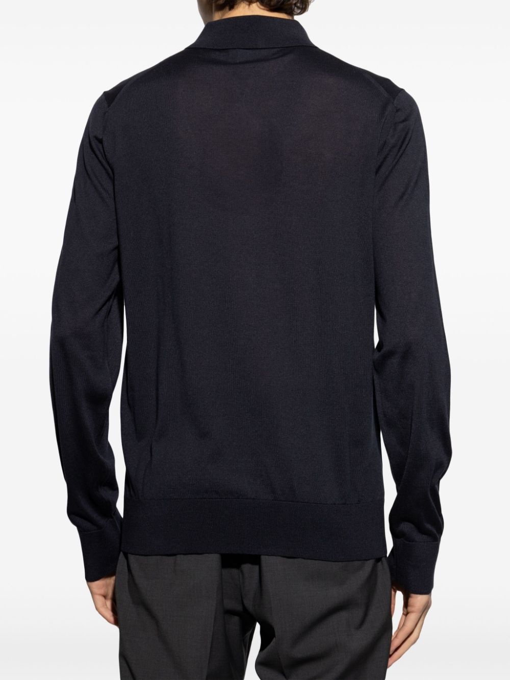 silk polo shirt - 4