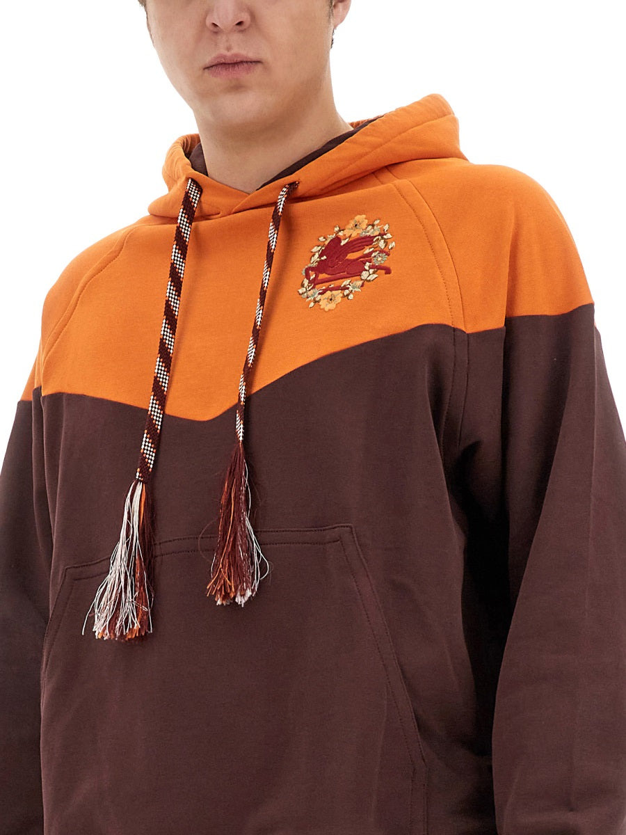 Etro Men Hooded Sweatshirt With Logo - 4