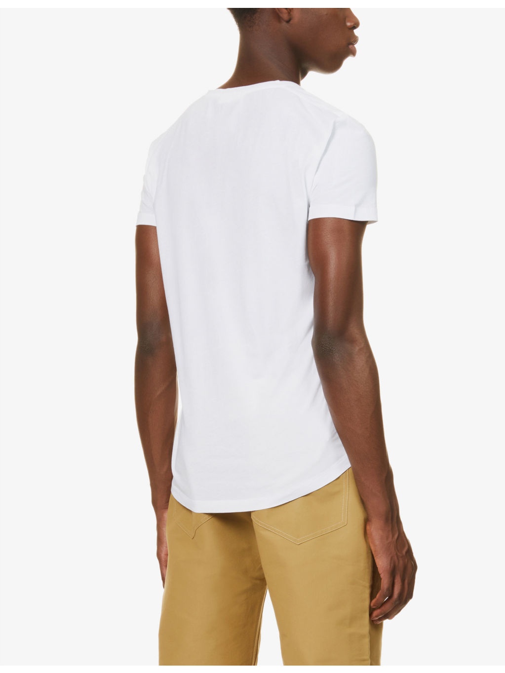 OB-V V-neck cotton-jersey T-shirt - 4