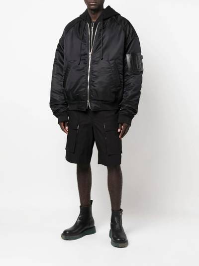 JUUN.J zip-up hooded bomber jacket outlook