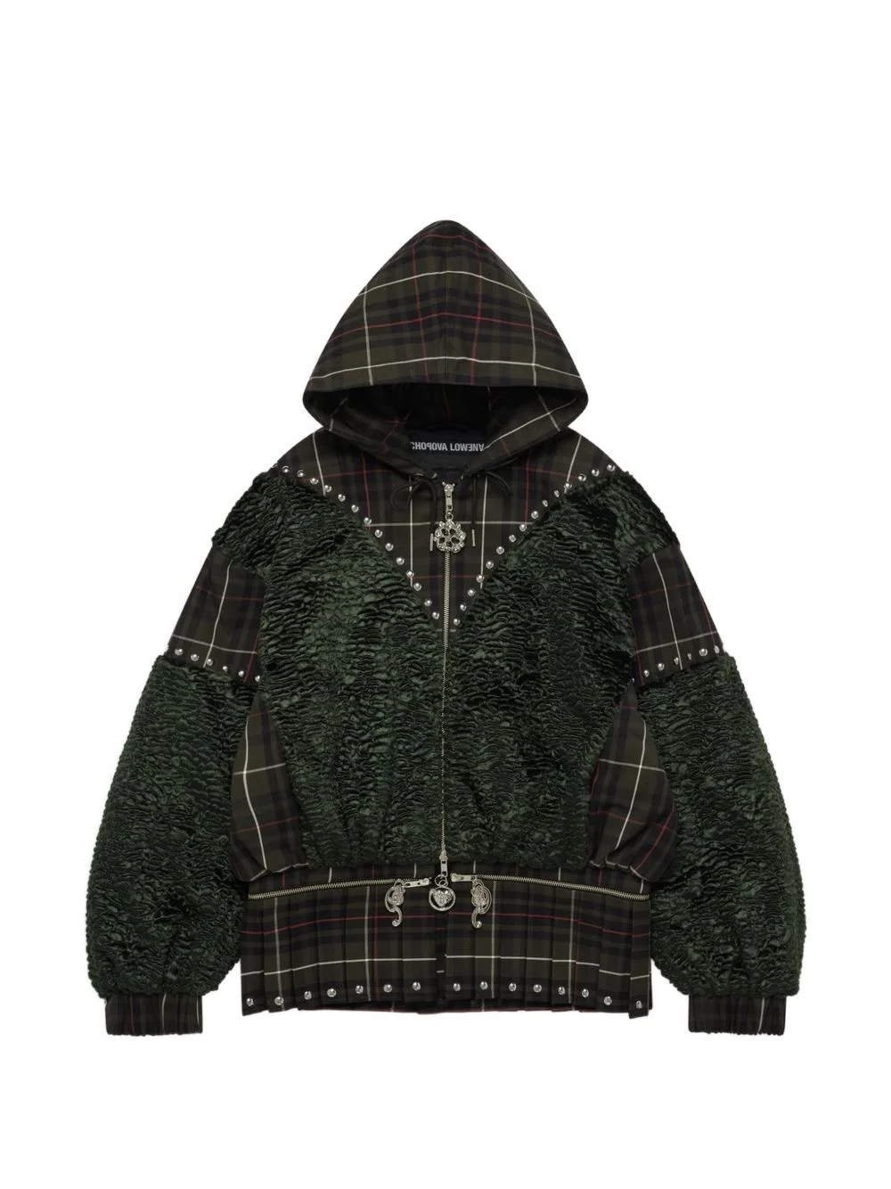 tartan hoodie - 1
