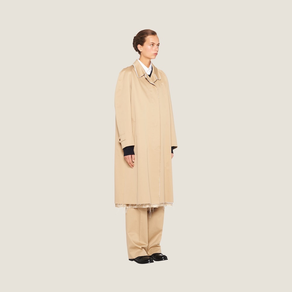 Single-breasted chino coat - 5