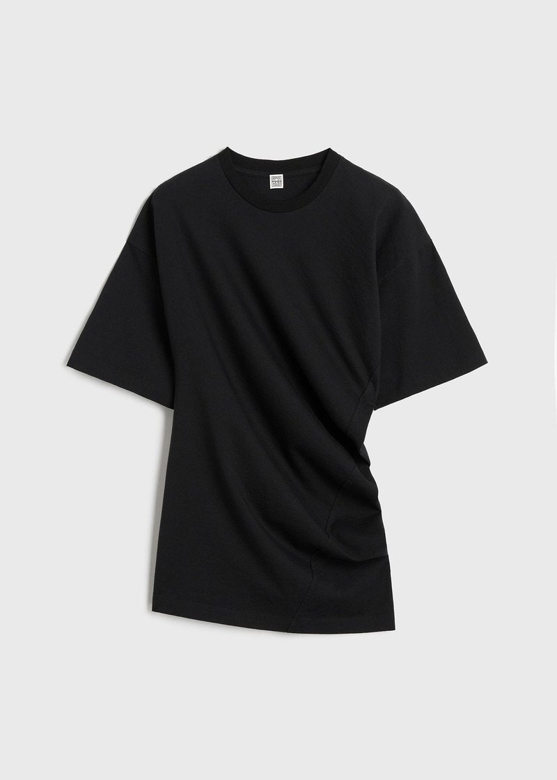 Twisted jersey tee black - 1