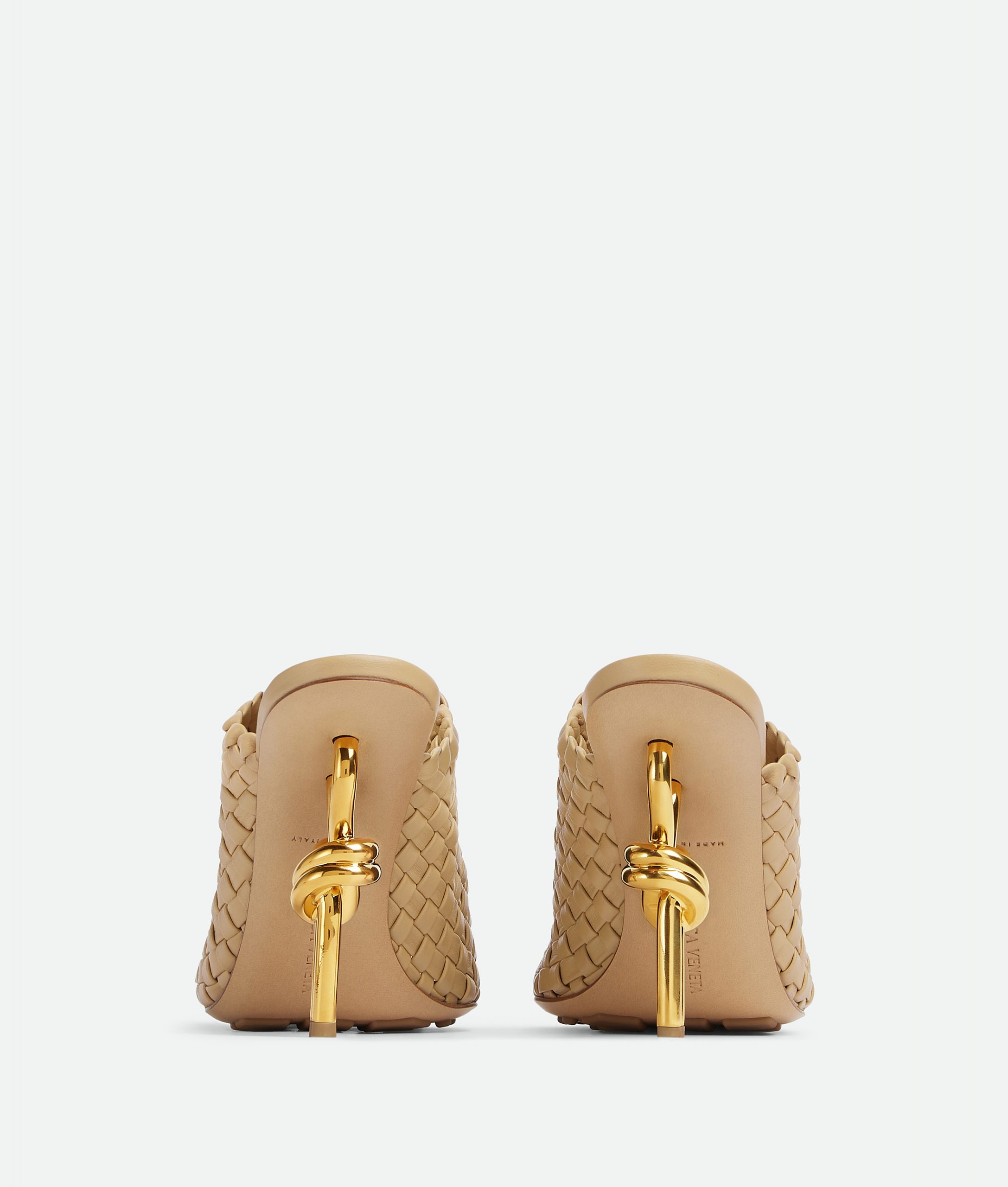 Bottega Veneta – Knot Mule Cane Sugar Woven - 3