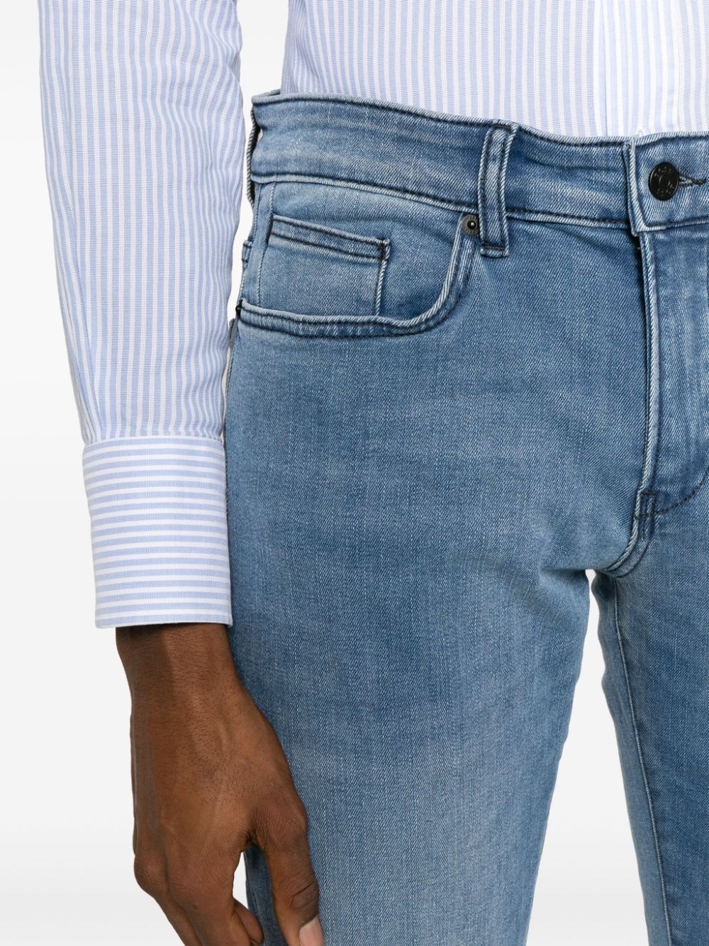 mid-rise straight-leg jeans - 5