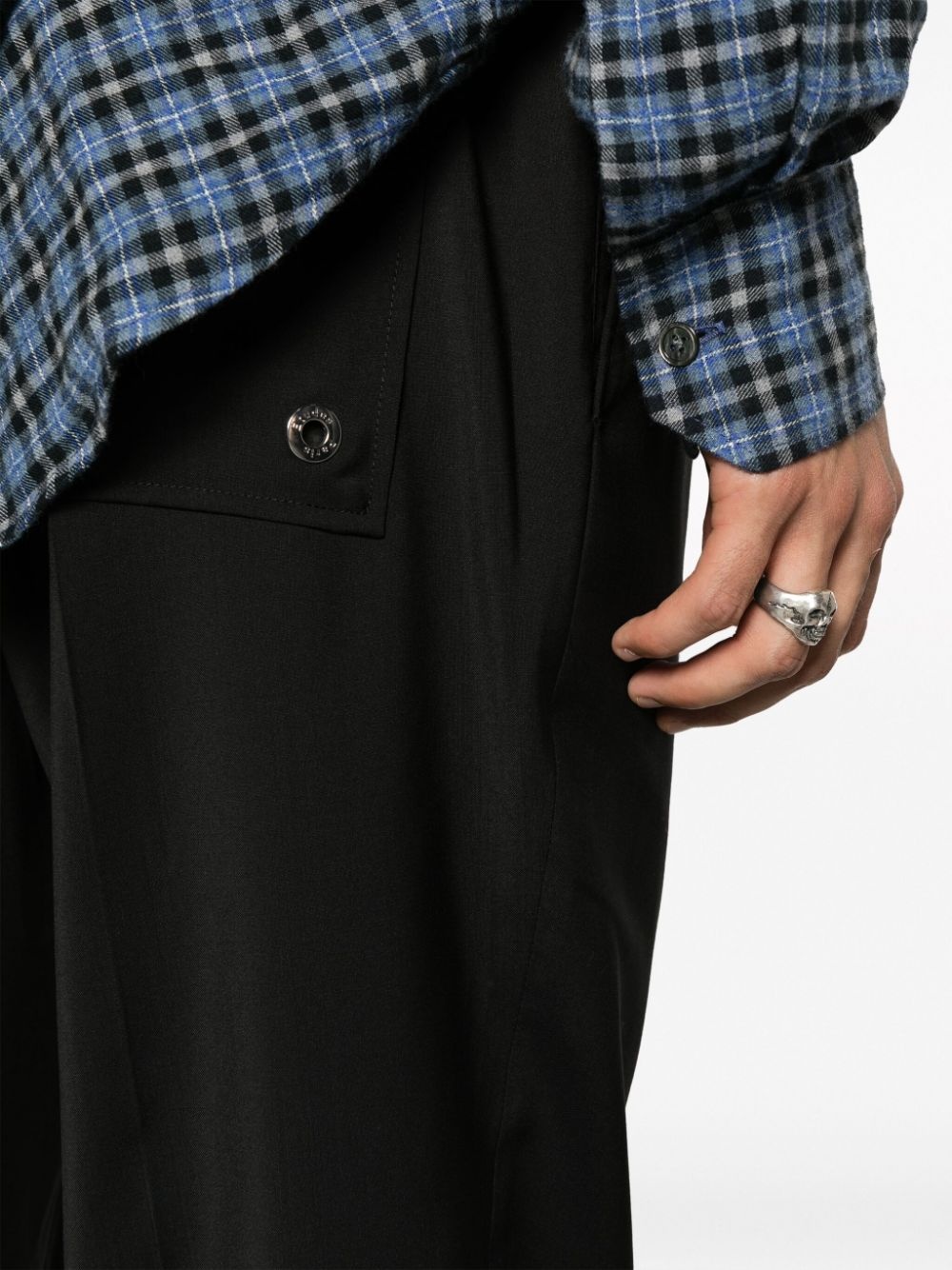 Romance virgin wool straight-leg trousers - 5
