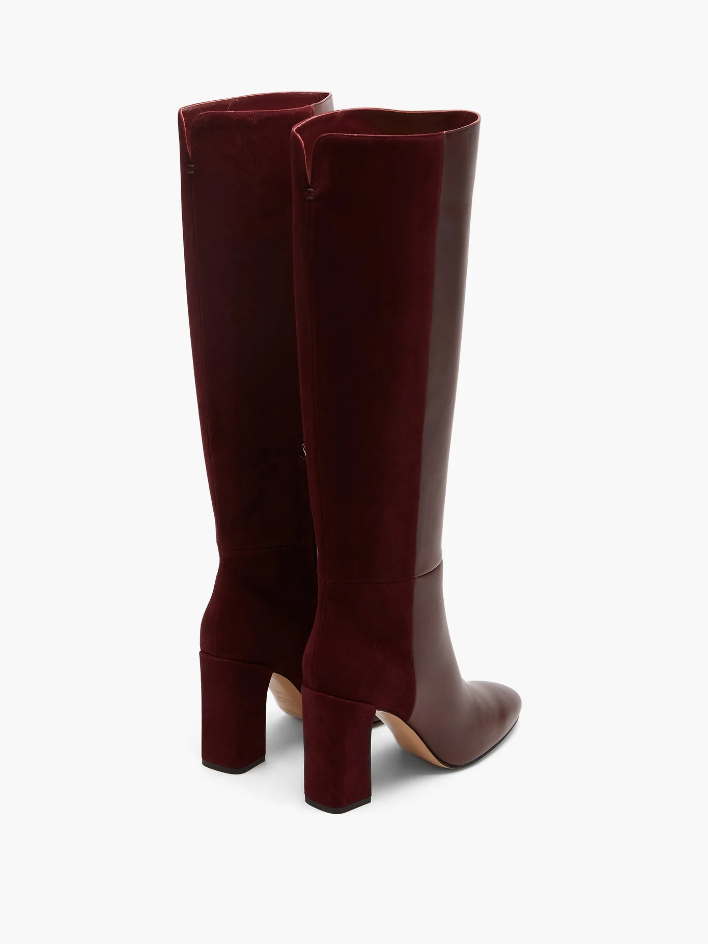 Elements suede and leather knee-high boots - 4