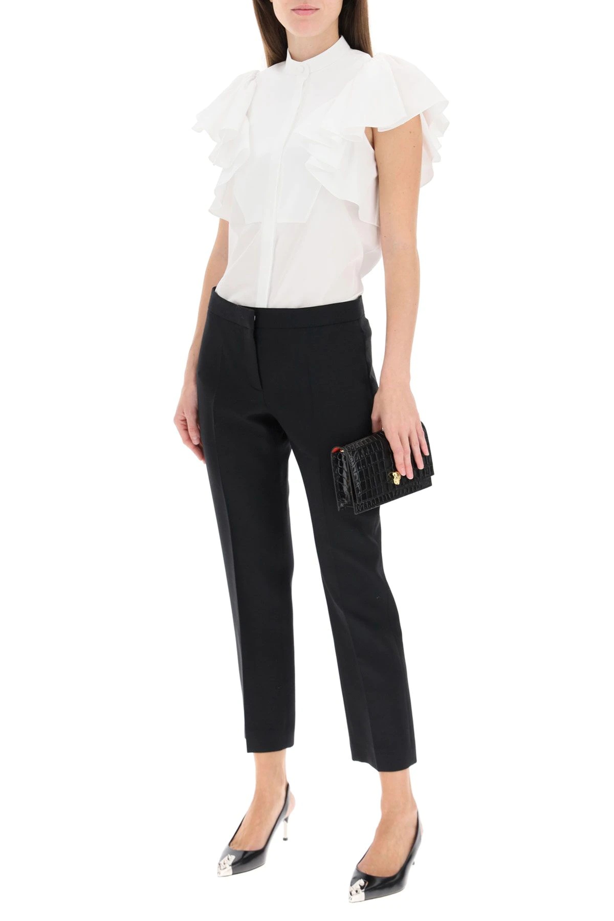 TROUSERS IN LIGHT WOOL AND SILK - 2