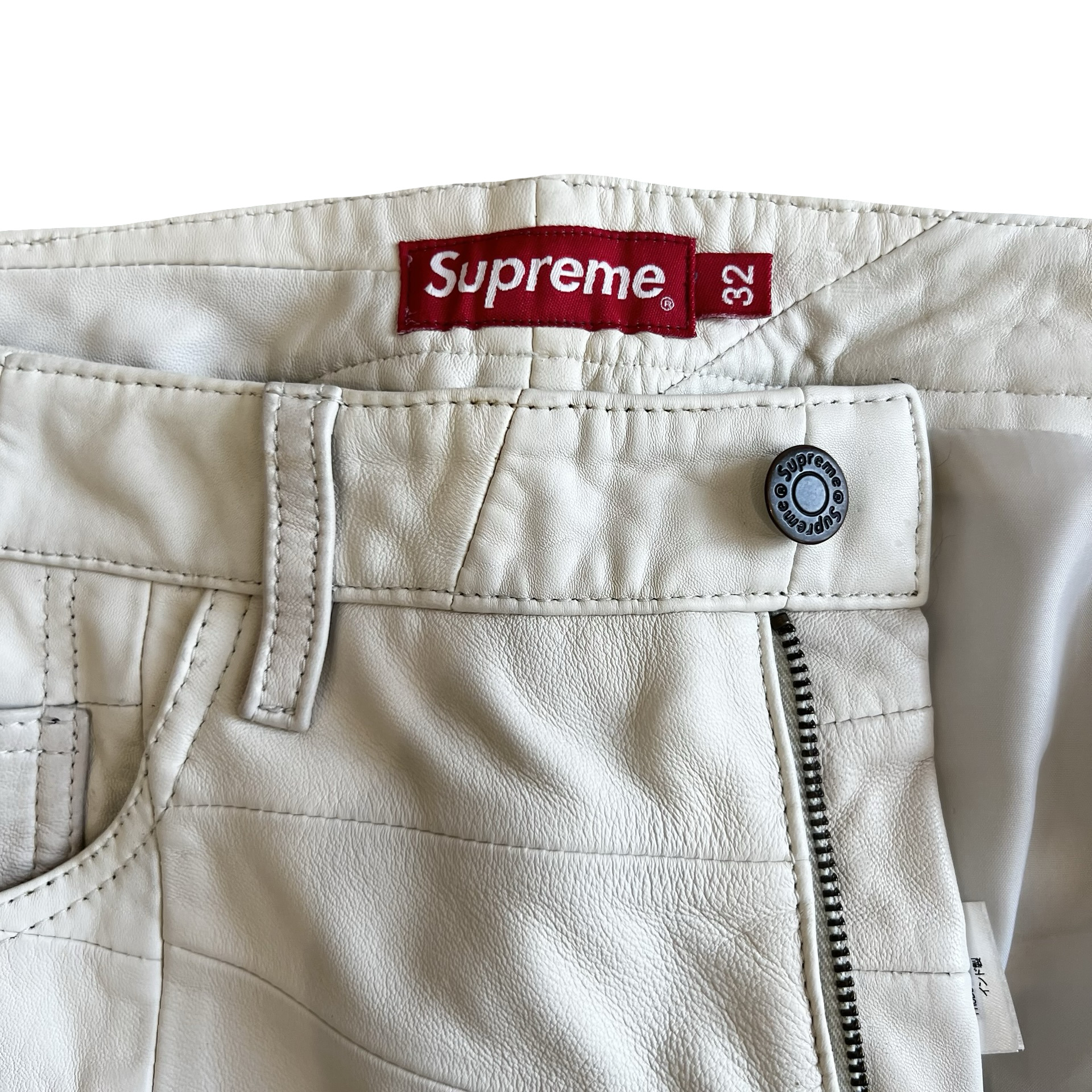 Supreme Patchwork Lambskin 5-pocket Pant SS23 SZ 32 - 3
