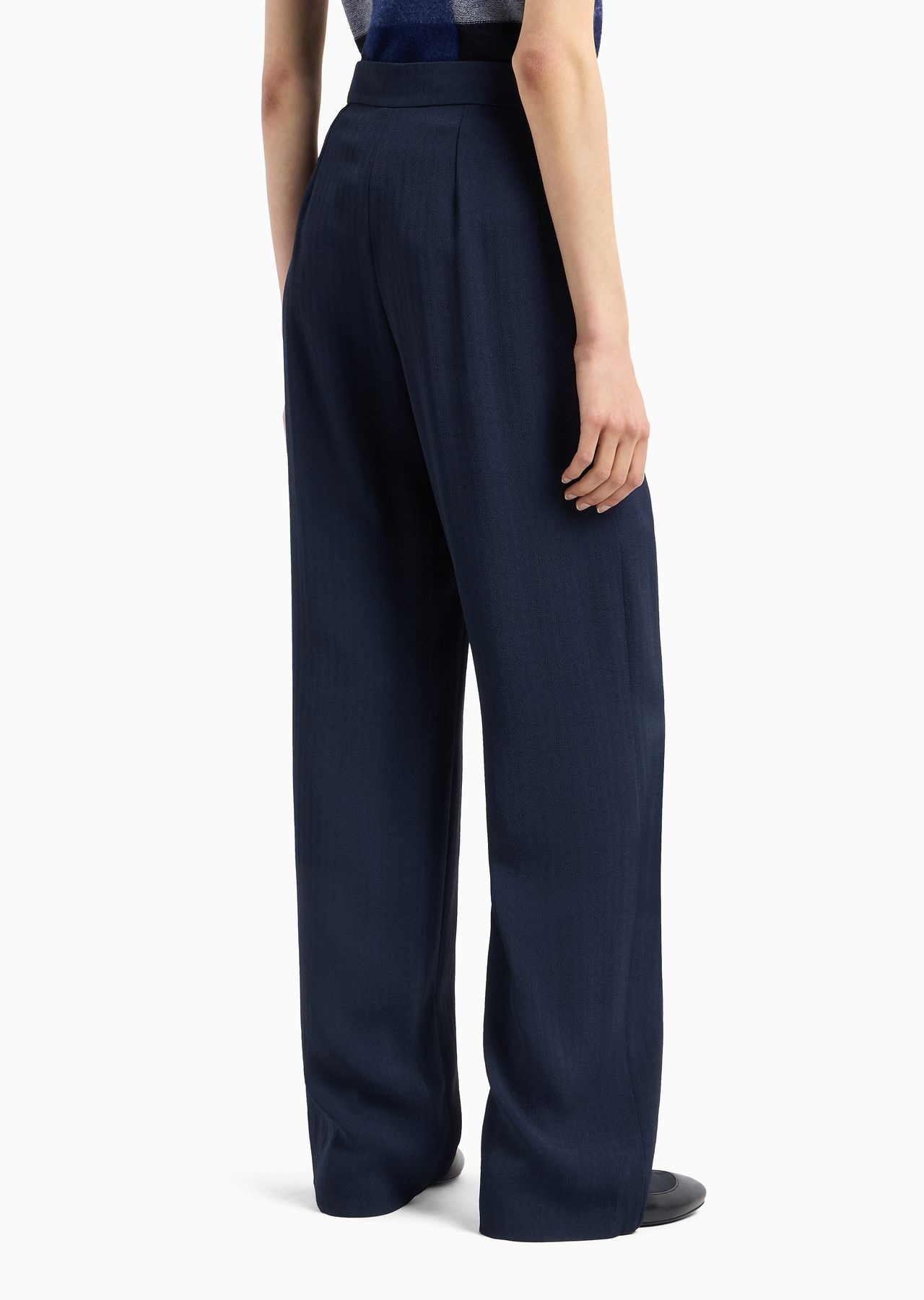 Icon canneté cady palazzo trousers - 3