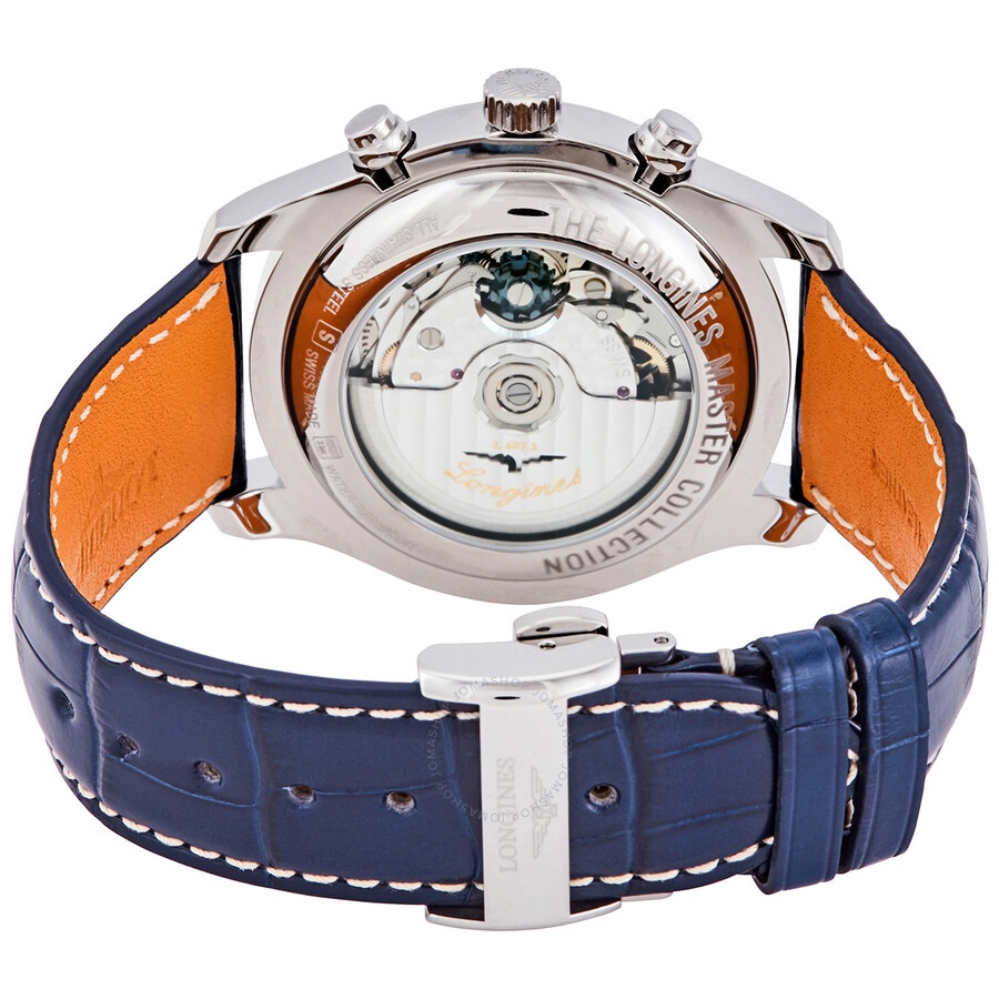 Longines Master Chronograph Automatic Blue Dial Men's Watch L27734920 - 3