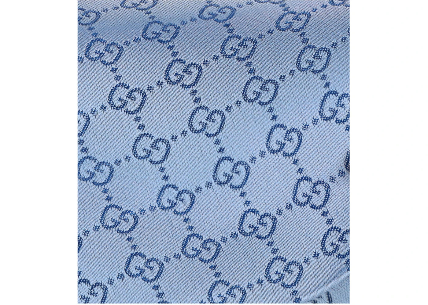 Gucci GG Supreme Silk Tie Light Blue - 3