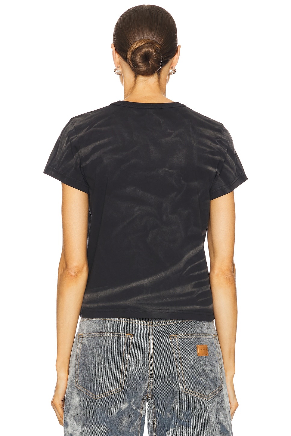 Crease Wash Shrunken Jersey Tee Shirt - 3
