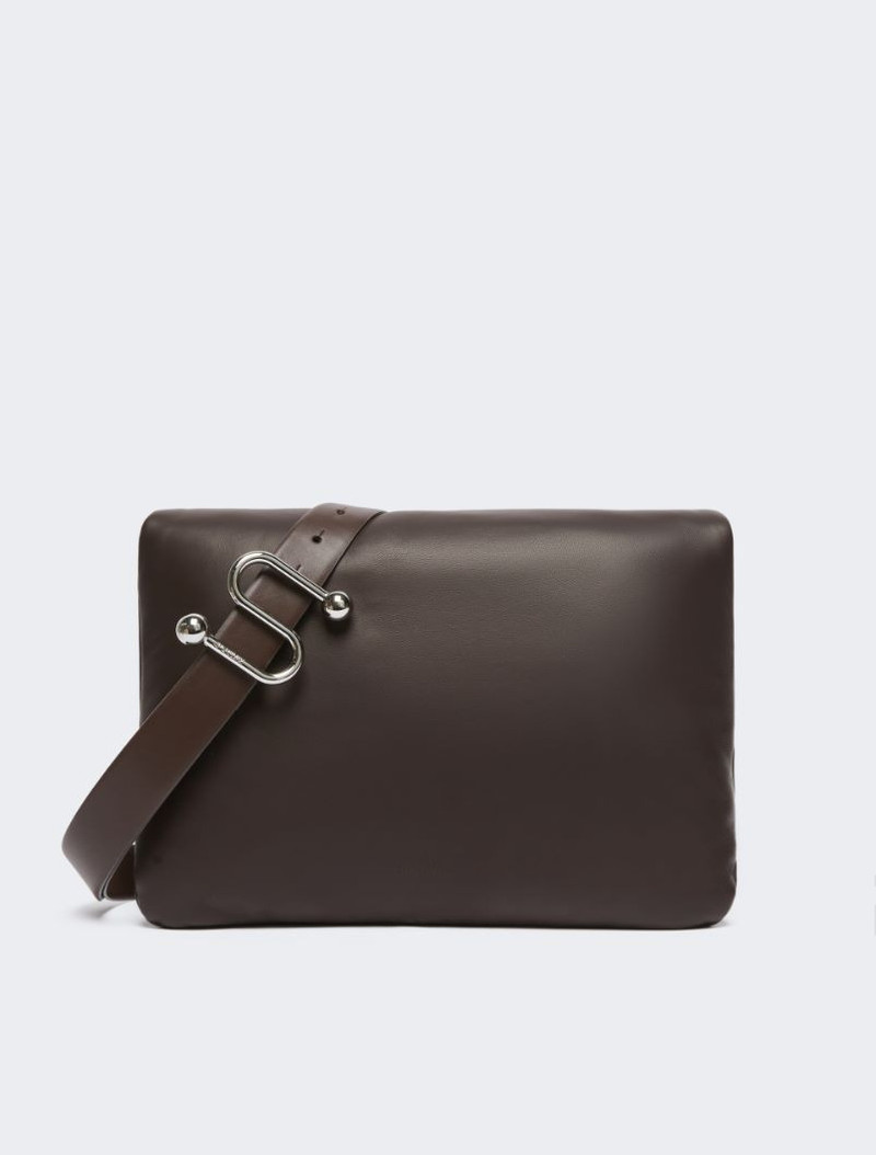 Padded nappa-leather Soffy Bag - cocoa 1