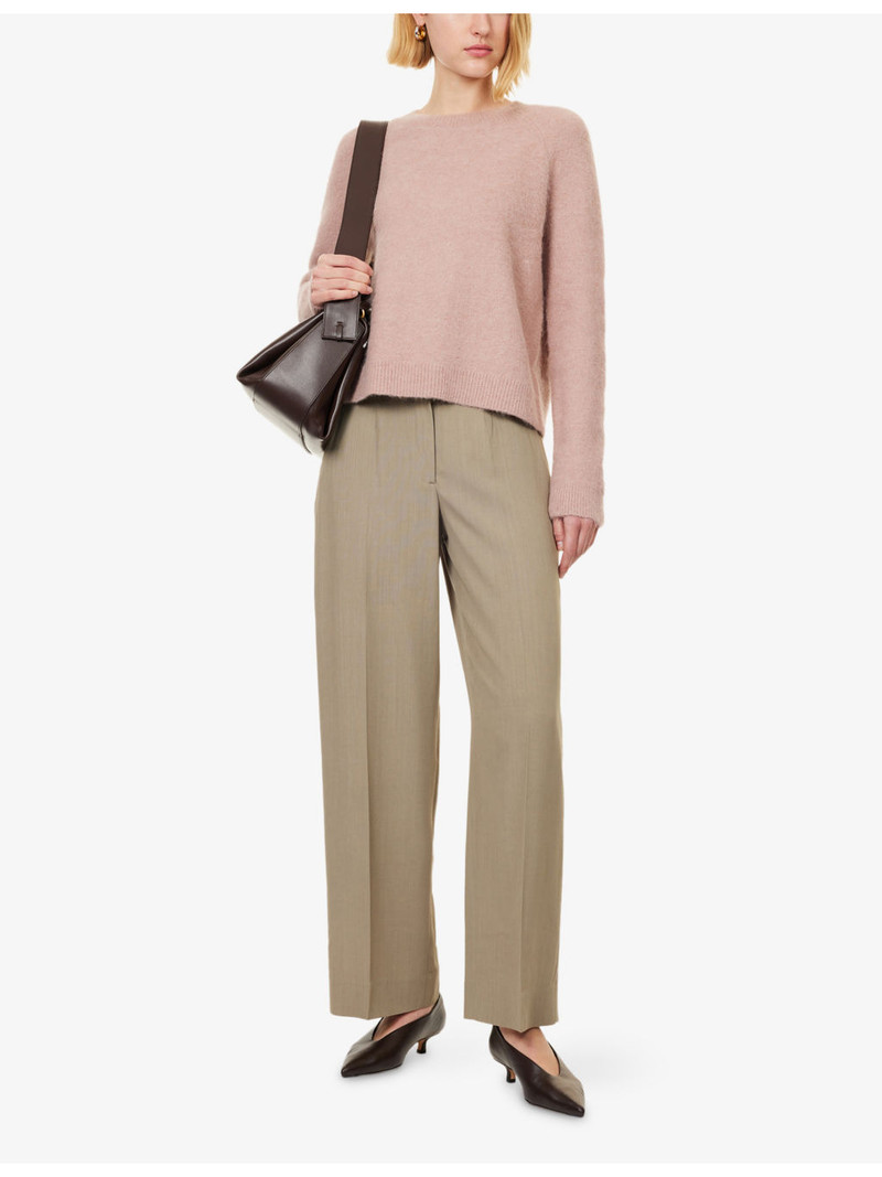 Vince Round-Neck Brushed Stretch-Wool Blend Jumper outlook